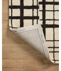 Chris Loves Julia x Loloi  Polly POL-02 Black / Ivory 2'-0" x 5'-0" Area Rug