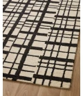 Chris Loves Julia x Loloi  Polly POL-02 Black / Ivory 2'-0" x 5'-0" Area Rug
