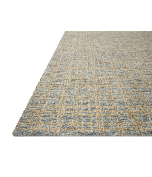 Chris Loves Julia x Loloi  Polly POL-03 Blue / Sand 2'-6" x 7'-6" Area Rug