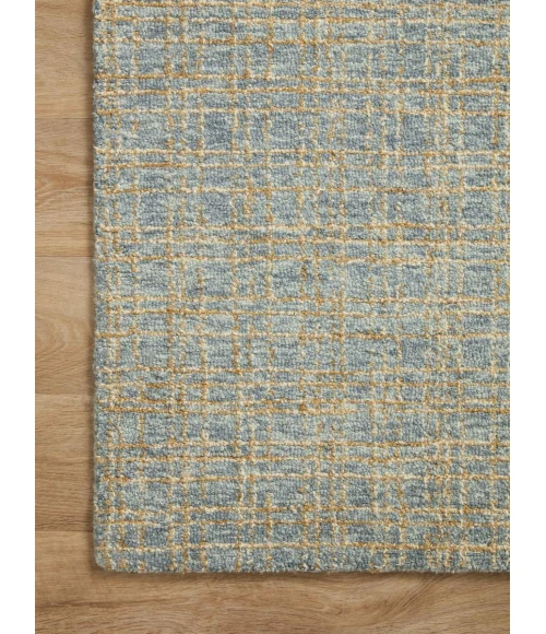 Chris Loves Julia x Loloi  Polly POL-03 Blue / Sand 2'-6" x 7'-6" Area Rug