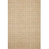 Chris Loves Julia x Loloi Polly POL-03 Straw / Ivory Area Rug 2 ft. 6 in. X 7 ft. 6 in. Rectangle