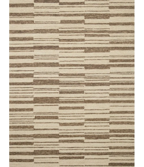 Chris Loves Julia x Loloi  Polly POL-04 Beige / Tobacco 9'-3" x 13' Area Rug