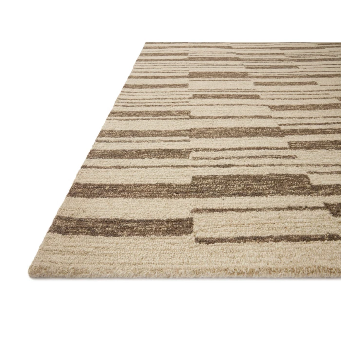 Chris Loves Julia x Loloi  Polly POL-04 Beige / Tobacco 8'-6" x 11'-6" Area Rug