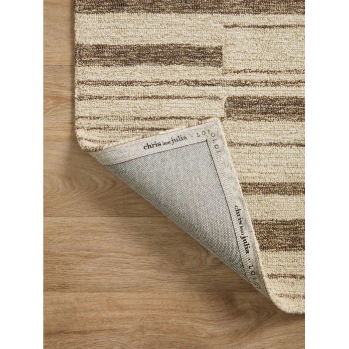 Chris Loves Julia x Loloi  Polly POL-04 Beige / Tobacco 8'-6" x 11'-6" Area Rug