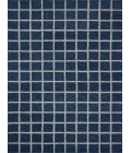 Chris Loves Julia x Loloi Polly Navy / Silver POL-05 7 ft. 9 in. X 9 ft. 9 in. Rectangle Rug