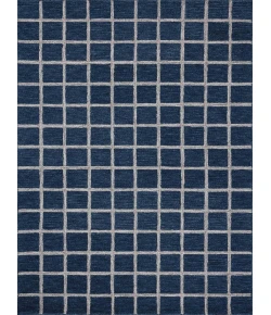 Chris Loves Julia x Loloi Polly Navy / Silver POL-05 7 ft. 9 in. X 9 ft. 9 in. Rectangle Rug