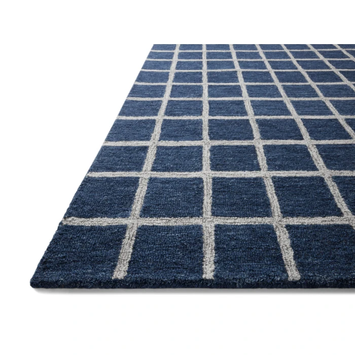 Chris Loves Julia x Loloi Polly Navy / Silver POL-05 2 ft. 6 in. X 9 ft. 9 in. Rectangle Rug
