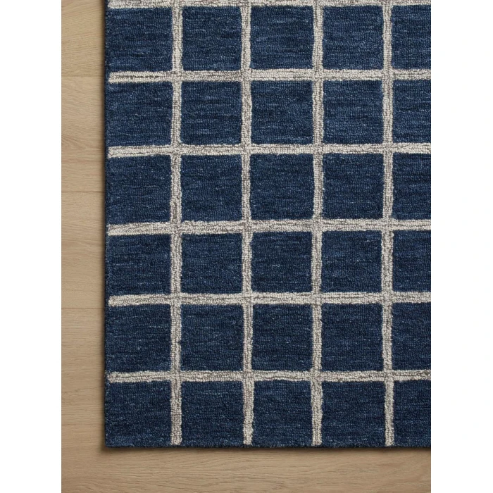Chris Loves Julia x Loloi Polly Navy / Silver POL-05 2 ft. 6 in. X 9 ft. 9 in. Rectangle Rug