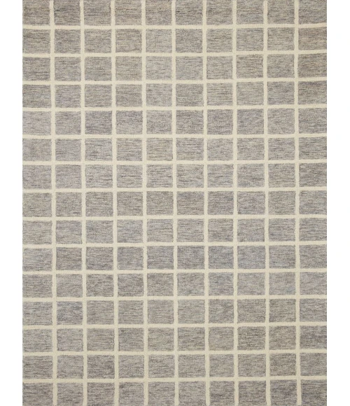 Chris Loves Julia x Loloi  Polly POL-05 Slate / Ivory 2'-6" x 7'-6" Area Rug