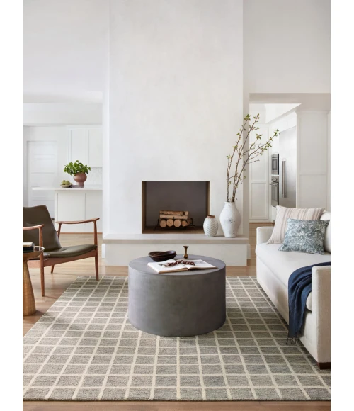 Chris Loves Julia x Loloi  Polly POL-05 Slate / Ivory 2'-6" x 7'-6" Area Rug