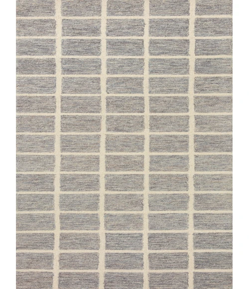 Chris Loves Julia x Loloi  Polly POL-05 Slate / Ivory 2'-6" x 7'-6" Area Rug