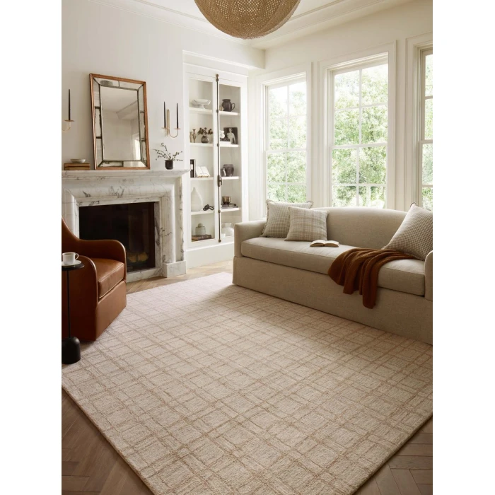 Chris Loves Julia x Loloi Polly Khaki / Sand POL-10 2 ft. 6 in. X 7 ft. 6 in. Rectangle Rug