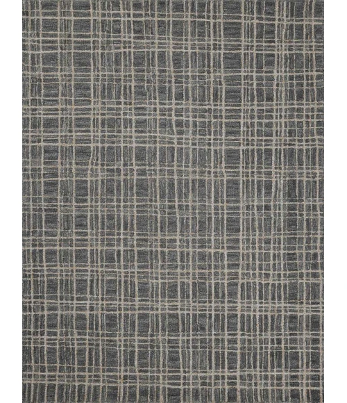 Chris Loves Julia x Loloi Polly Graphite / Pebble POL-11 9 ft. 3 in. X 13 ft. Rectangle Rug