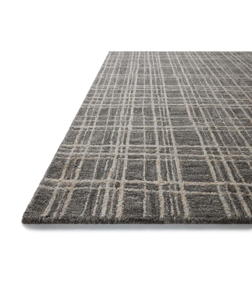Chris Loves Julia x Loloi Polly Graphite / Pebble POL-11 9 ft. 3 in. X 13 ft. Rectangle Rug