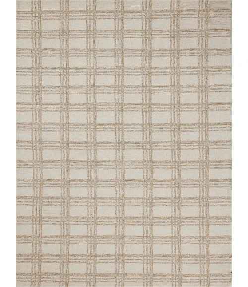 Chris Loves Julia x Loloi Polly Cream / Sand POL-12 2 ft. 6 in. X 9 ft. 9 in. Rectangle Rug
