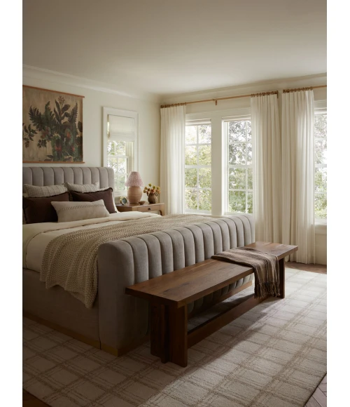 Chris Loves Julia x Loloi Polly Cream / Sand POL-12 2 ft. 6 in. X 9 ft. 9 in. Rectangle Rug