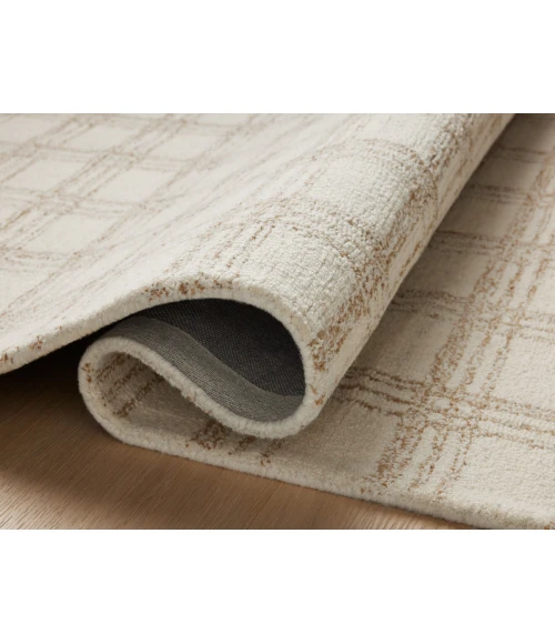 Chris Loves Julia x Loloi Polly Cream / Sand POL-12 2 ft. 6 in. X 9 ft. 9 in. Rectangle Rug