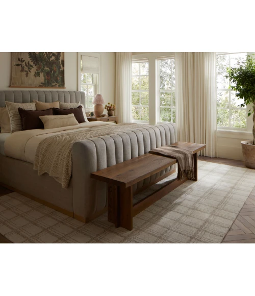 Chris Loves Julia x Loloi Polly Cream / Sand POL-12 2 ft. 6 in. X 9 ft. 9 in. Rectangle Rug