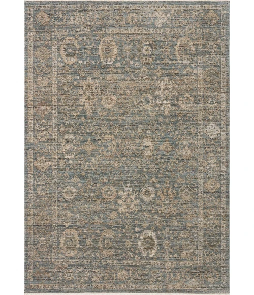 Loloi Priscilla Blue / Sand PRL-03 10ft. X 10ft. Square Rug