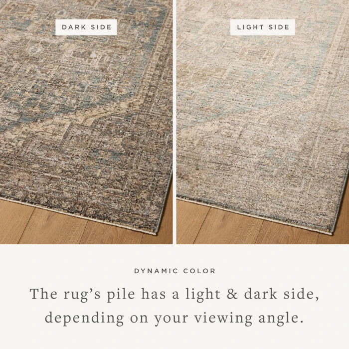 Loloi Priscilla Blue / Bark PRL-04 10ft. X 10ft. Square Rug