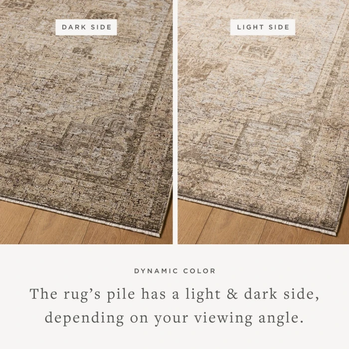 Loloi Priscilla Beige / Earth PRL-07 18in. X 18in. Sample Rect. Rug