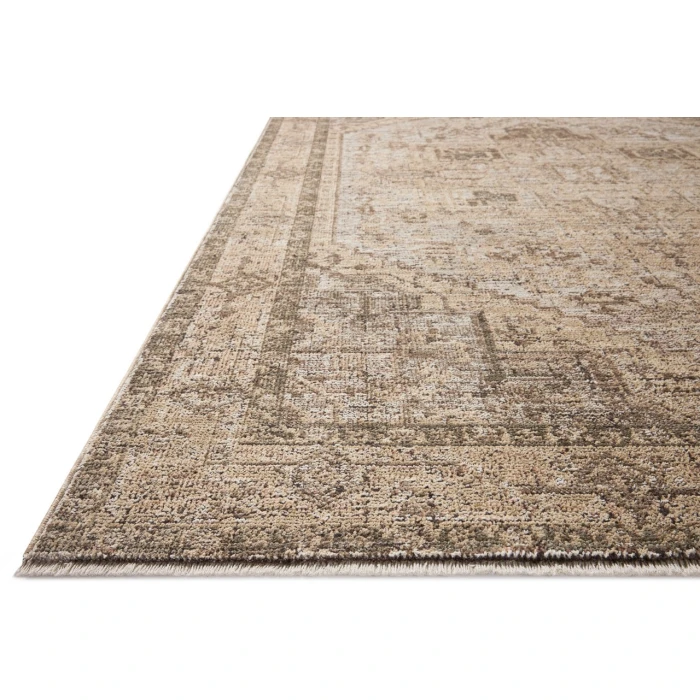 Loloi Priscilla Beige / Earth PRL-07 18in. X 18in. Sample Rect. Rug