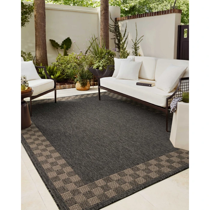 Chris Loves Julia x Loloi Providence Charcoal / Natural PRC-01 2ft.-3in. X 7ft.-7in. Rect. Rug