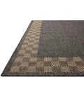 Chris Loves Julia x Loloi Providence Charcoal / Natural PRC-01 18in. X 18in. Sample Rect. Rug