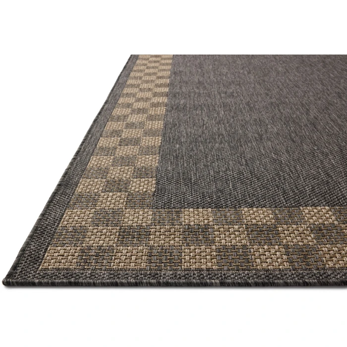 Chris Loves Julia x Loloi Providence Charcoal / Natural PRC-01 2ft.-3in. X 7ft.-7in. Rect. Rug