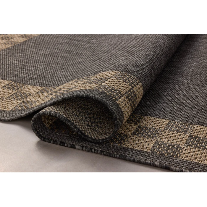 Chris Loves Julia x Loloi Providence Charcoal / Natural PRC-01 2ft.-3in. X 7ft.-7in. Rect. Rug