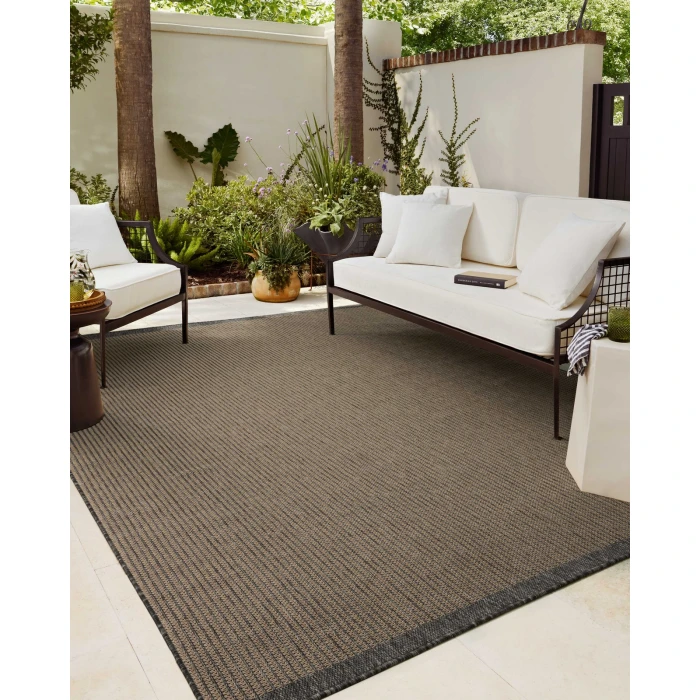 Chris Loves Julia x Loloi Providence Wheat / Charcoal PRC-03 6ft.-3in. X 9ft.-2in. Rect. Rug