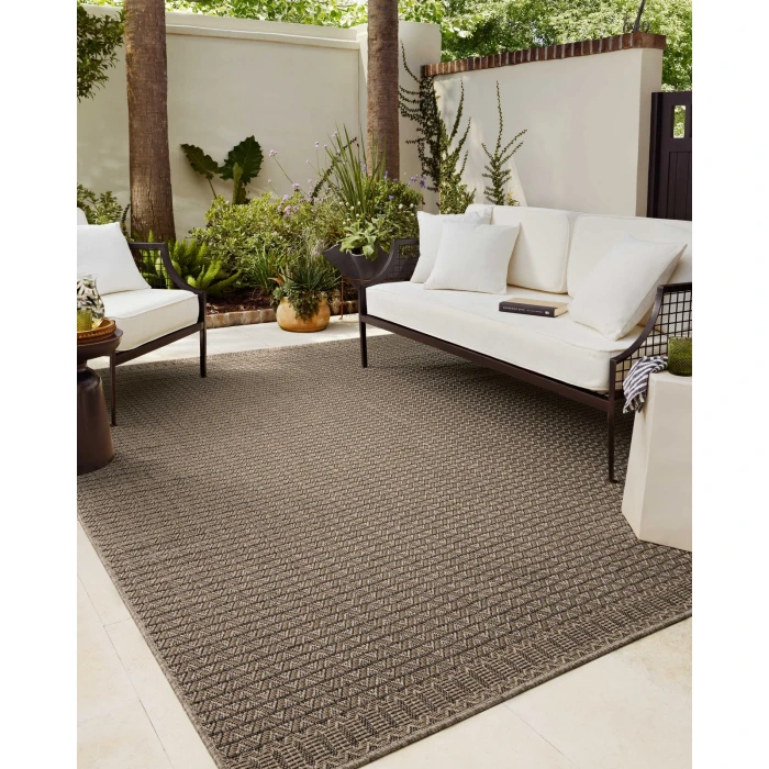 Chris Loves Julia x Loloi Providence Natural / Graphite PRC-05 6ft.-3in. X 9ft.-2in. Rect. Rug