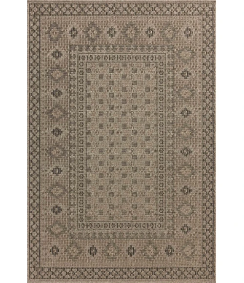 Chris Loves Julia x Loloi Providence Dove / Charcoal PRC-07 18in. X 18in. Sample Rect. Rug