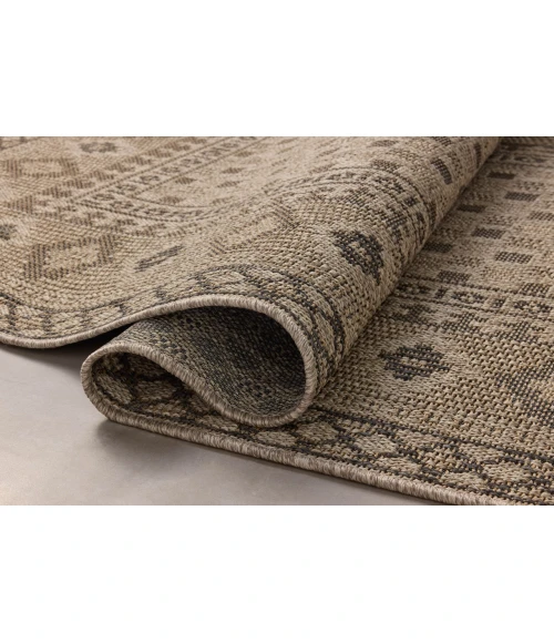 Chris Loves Julia x Loloi Providence Dove / Charcoal PRC-07 18in. X 18in. Sample Rect. Rug