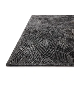 Loloi Prescott PRE-01 black Area Rug 7 ft. 9 in. X 9 ft. 9 in. Rectangle