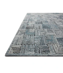 Loloi Prescott PRE-03 ARCTIC BLUE Area Rug 7 ft. 9 in. X 9 ft. 9 in. Rectangle