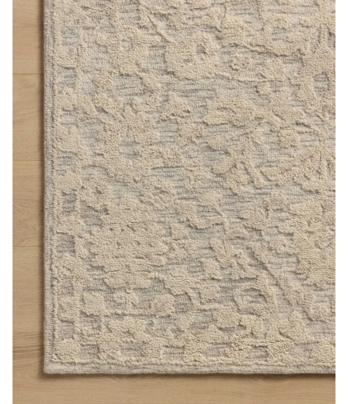 Loloi Prudence Mist / Ivory PRU-01 18in. X 18in. Sample Rect. Rug