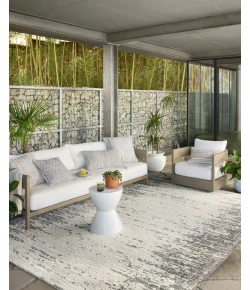 Loloi Rainier RAI-01 Ivory / Grey Area Rug 7 ft. 10 in. X 10 ft. 10 in. Rectangle