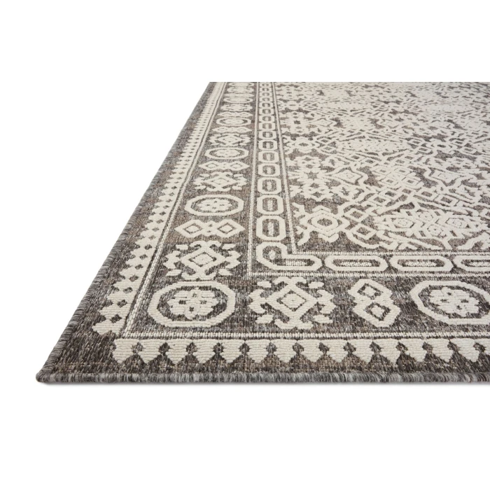 Loloi II Rainier RAI-02 Pebble / Ivory 18" x 18" Sample Area Rug