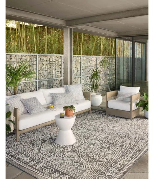 Loloi II Rainier RAI-02 Pebble / Ivory 2'-2" x 3'-9" Area Rug