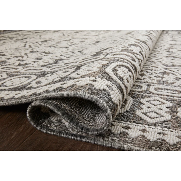 Loloi II Rainier RAI-02 Pebble / Ivory 18" x 18" Sample Area Rug