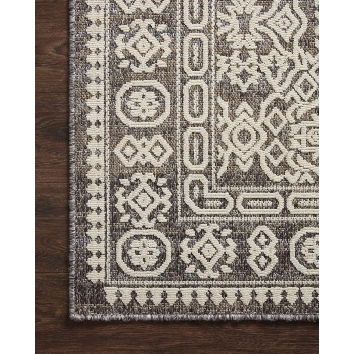 Loloi II Rainier RAI-02 Pebble / Ivory 18" x 18" Sample Area Rug