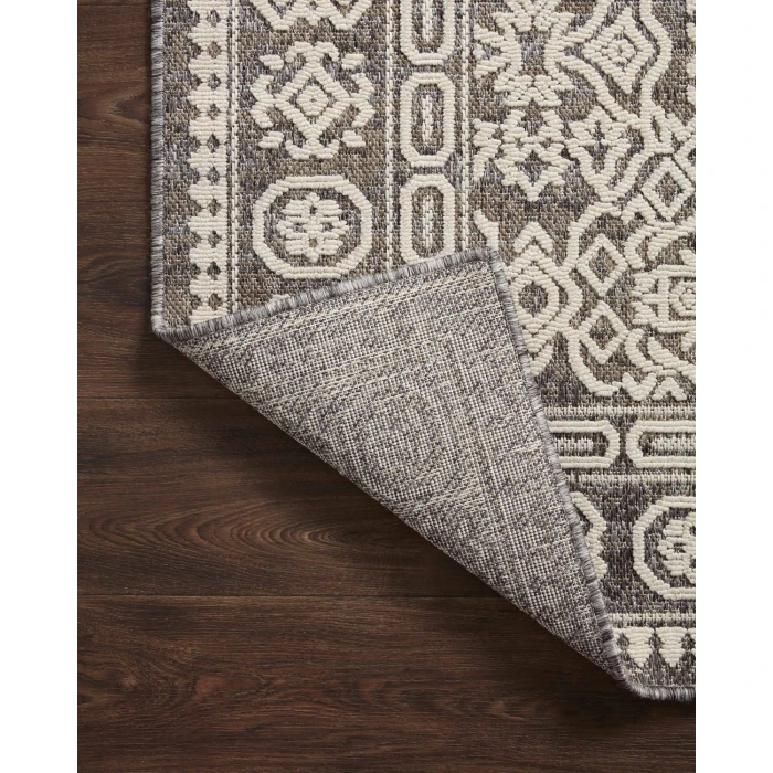 Loloi II Rainier RAI-02 Pebble / Ivory 18" x 18" Sample Area Rug