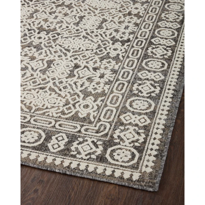 Loloi II Rainier RAI-02 Pebble / Ivory 18" x 18" Sample Area Rug