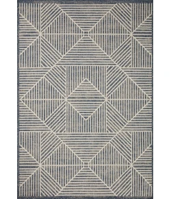 Loloi Rainier RAI-03 Denim / Ivory Area Rug 2 ft. 3 in. X 7 ft. 7 in. Rectangle