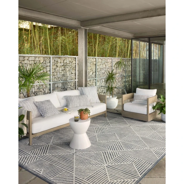 Loloi II Rainier RAI-03 Denim / Ivory 2'-2" x 3'-9" Area Rug