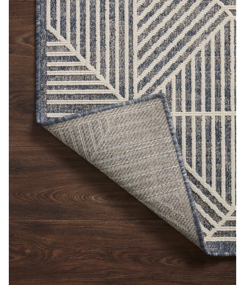 Loloi II Rainier RAI-03 Denim / Ivory 2'-3" x 7'-7" Area Rug