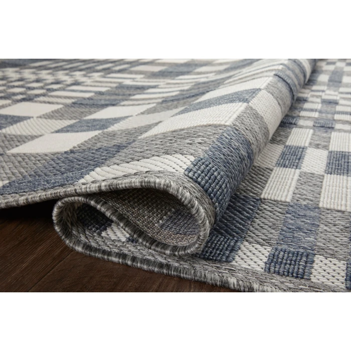 Loloi II Rainier RAI-04 Ivory / Denim 9'-2" x 12'-2" Area Rug