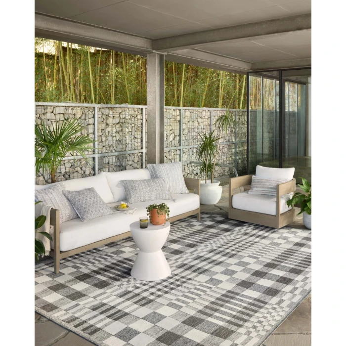 Loloi II Rainier RAI-04 Ivory / Pebble 2'-3" x 7'-7" Area Rug