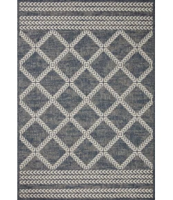 Loloi Rainier RAI-05 Denim / Ivory Area Rug 2 ft. 2 in. X 3 ft. 9 in. Rectangle
